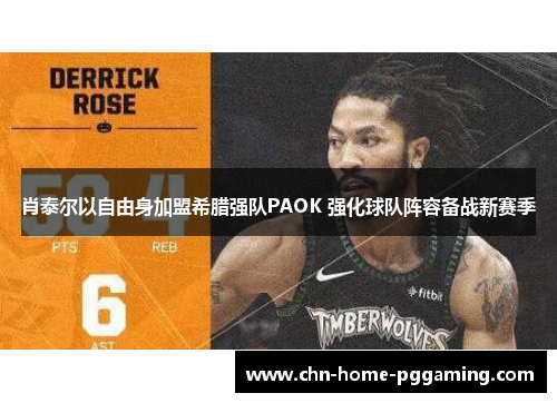 肖泰尔以自由身加盟希腊强队PAOK 强化球队阵容备战新赛季